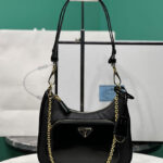 Prada Re-Nylon And Brushed Leather Mini-bag 1BC198 Black